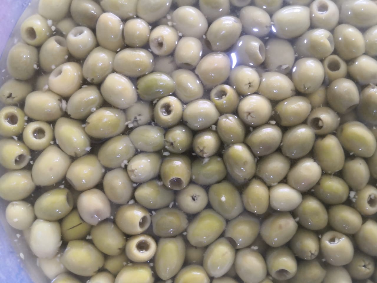 Olive vert sans noyau